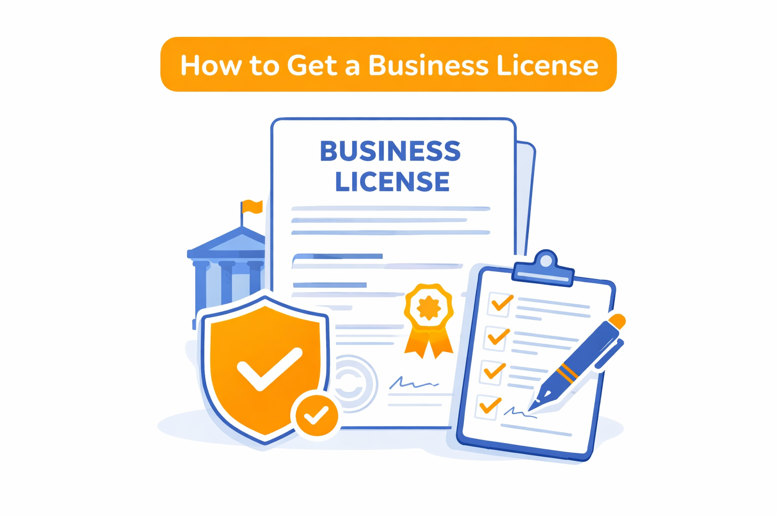 Business License Illustration