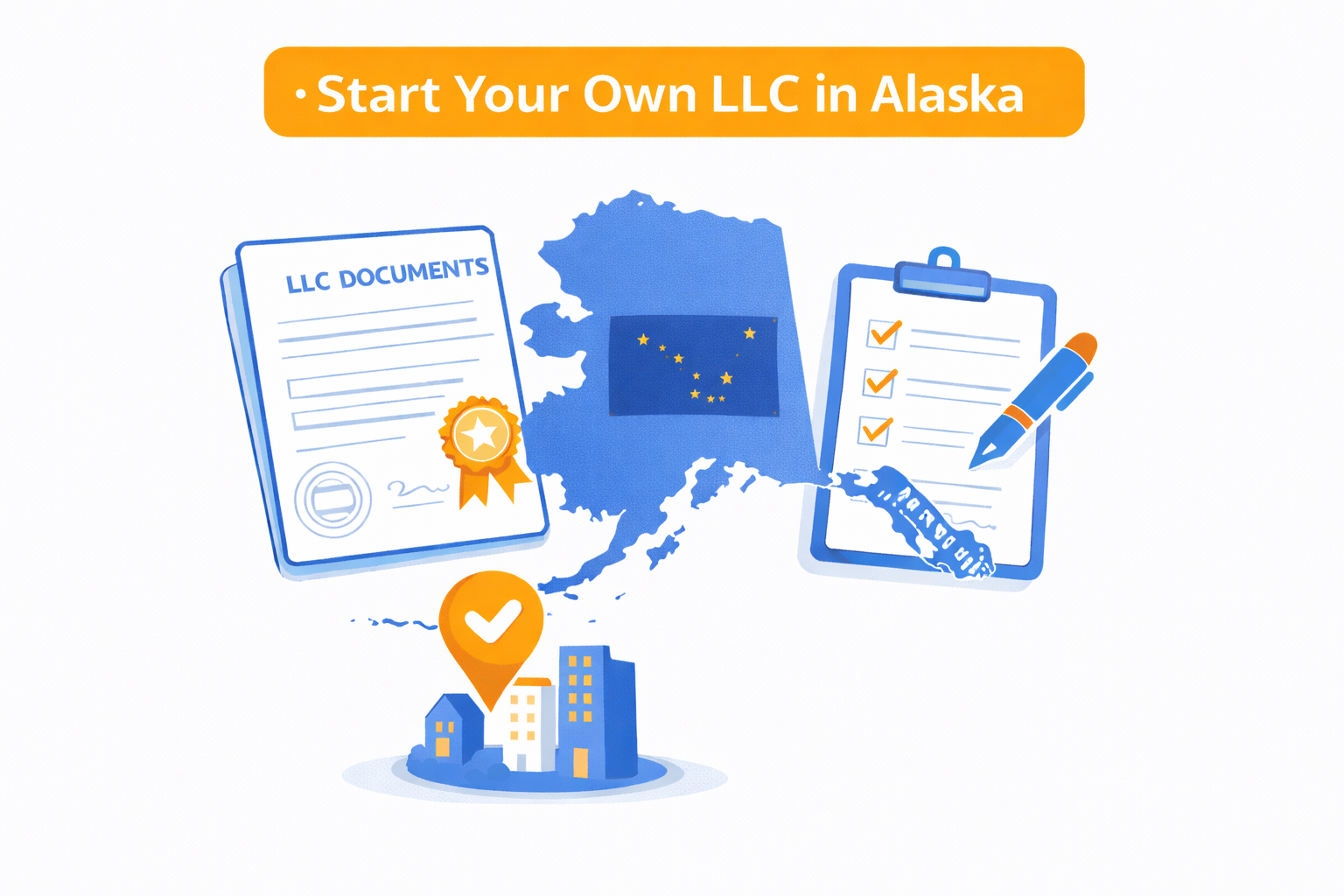 Alaska LLC Formation Illustration