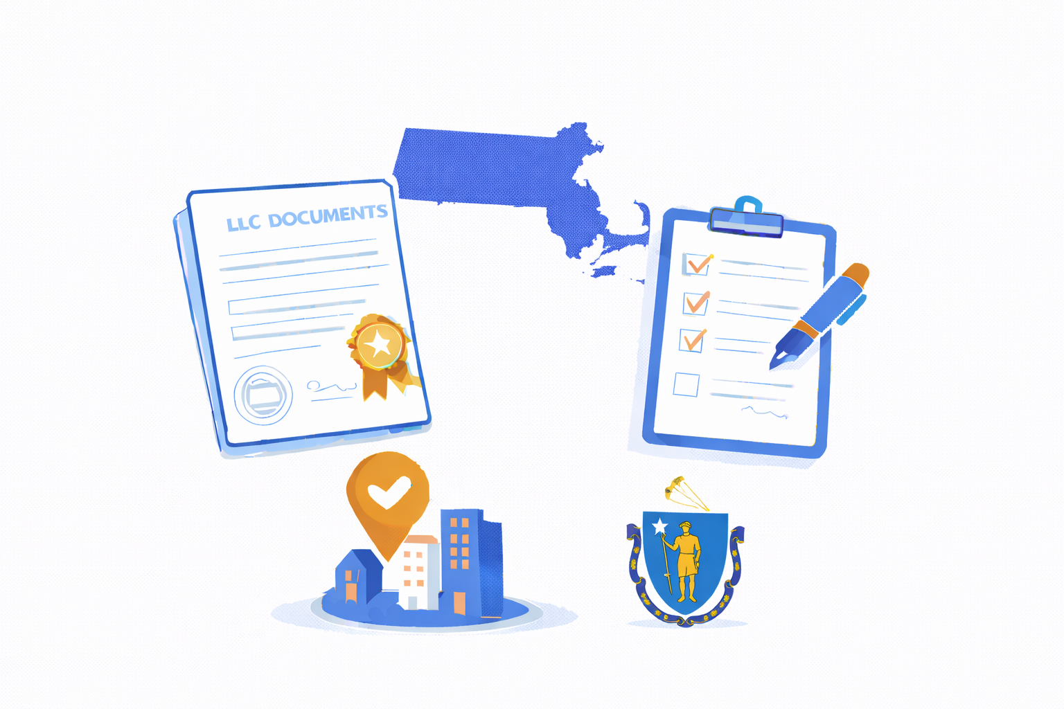 Massachusetts LLC Formation Illustration