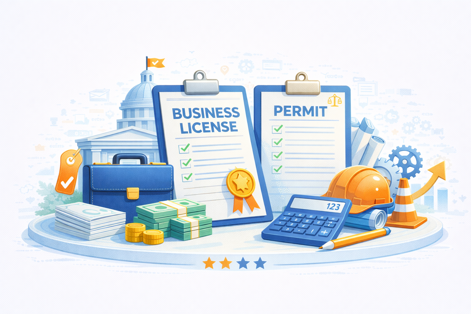 Business License Illustration