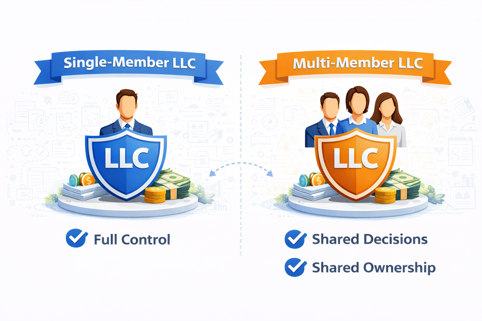 Comparison of LLCs Illustration